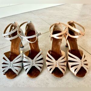 1 pair women’s ballroom dance shoes (size 7)